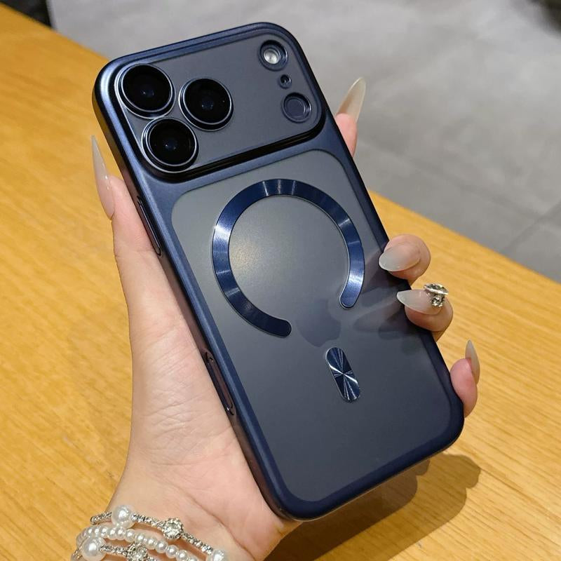 【Christmas Sale】Iphone 17 Pro/Pro Max Matte Electroplated Magnetic Case: Full Lens Guard + Military-Grade Drop Protection | Sturdy Grip, Perfect Fit & Strong Magnetic Adsorption