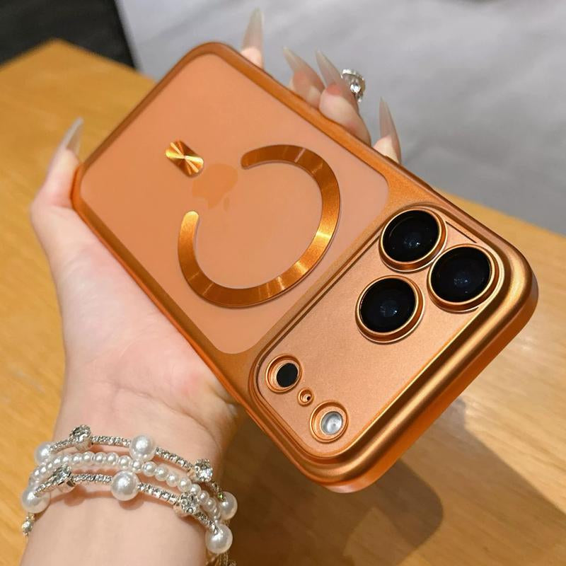 【Christmas Sale】Iphone 17 Pro/Pro Max Matte Electroplated Magnetic Case: Full Lens Guard + Military-Grade Drop Protection | Sturdy Grip, Perfect Fit & Strong Magnetic Adsorption