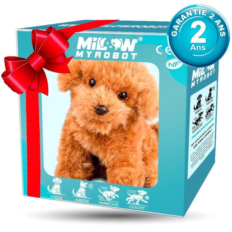 New Realistic Robotic Dog Plush Toy – Interactive Puppy That Walks, Barks & Wags Tail, Adorable Smart Pet Toy for Kids & All Ages, Perfect Christmas Gift for Dog Lovers and Family Fun