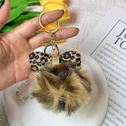Pompom Plush Bow Keychain - Versatile Accessory for Collection Phone Bag Chains & Charms - Ideal Gift Idea Tiktokshopblackfriday