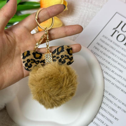 Pompom Plush Bow Keychain - Versatile Accessory for Collection Phone Bag Chains & Charms - Ideal Gift Idea Tiktokshopblackfriday