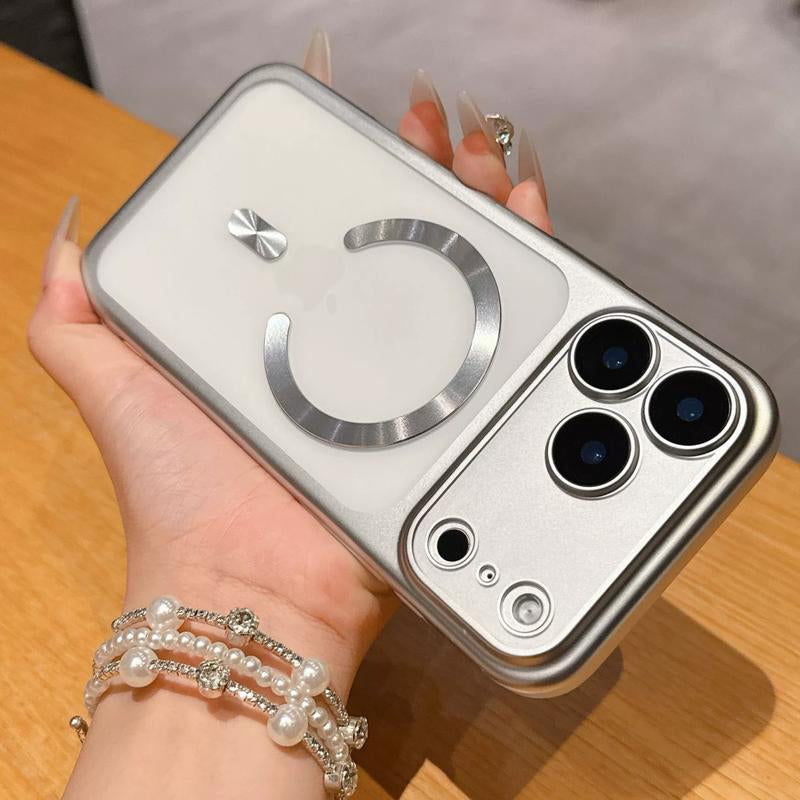【Christmas Sale】Iphone 17 Pro/Pro Max Matte Electroplated Magnetic Case: Full Lens Guard + Military-Grade Drop Protection | Sturdy Grip, Perfect Fit & Strong Magnetic Adsorption