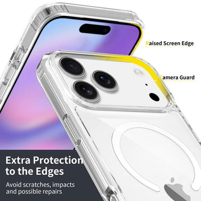 New Apple Iphone 【Christmas Sale】17 Pro Max Magnetic Transparent Case, Military-Grade Drop-Proof Full Coverage Protective Cover Stand Secure Grip