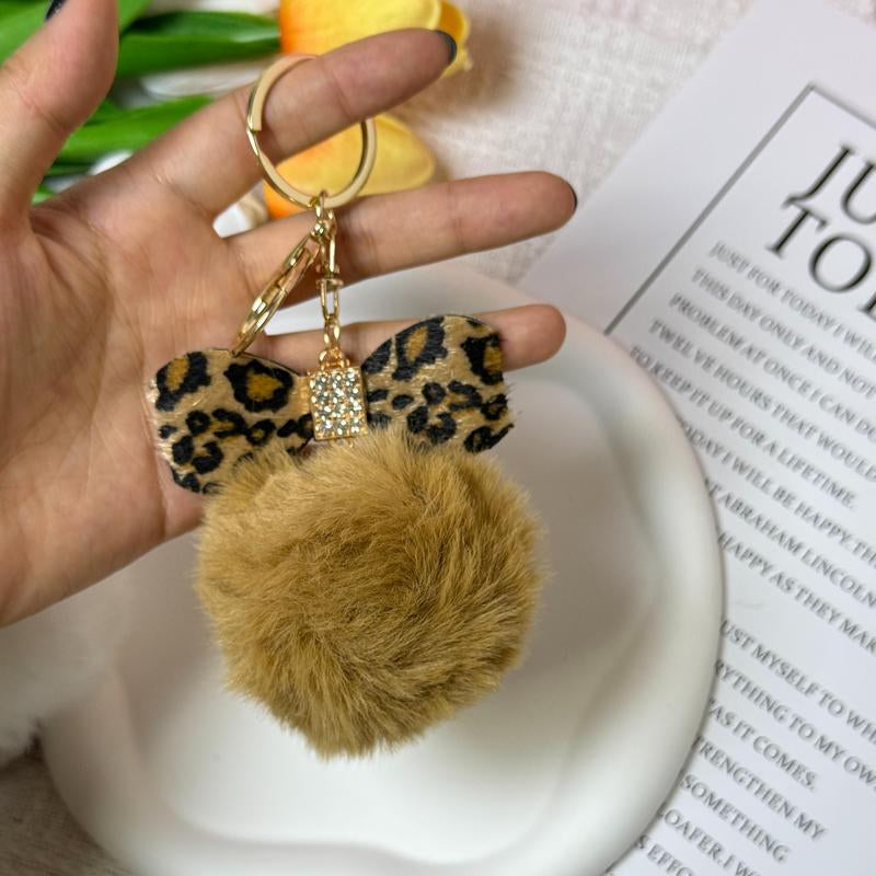 Pompom Plush Bow Keychain - Versatile Accessory for Collection Phone Bag Chains & Charms - Ideal Gift Idea Tiktokshopblackfriday