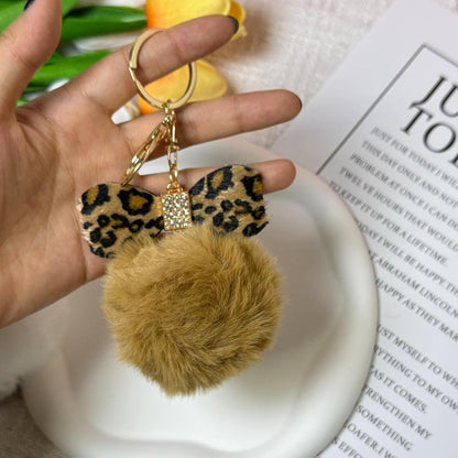 Pompom Plush Bow Keychain - Versatile Accessory for Collection Phone Bag Chains & Charms - Ideal Gift Idea Tiktokshopblackfriday