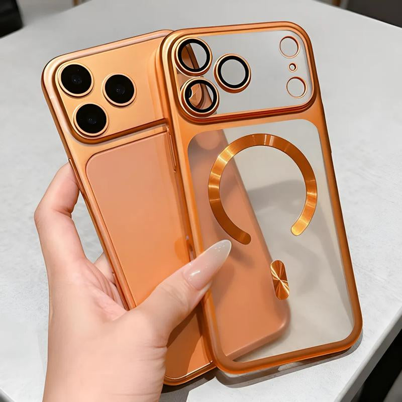 【Christmas Sale】Iphone 17 Pro/Pro Max Matte Electroplated Magnetic Case: Full Lens Guard + Military-Grade Drop Protection | Sturdy Grip, Perfect Fit & Strong Magnetic Adsorption